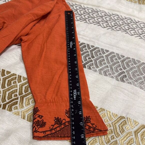 (A5) SILKLAND 3/4 sleeve beaded shantung silk evening jacket size M - Picture 15 of 16